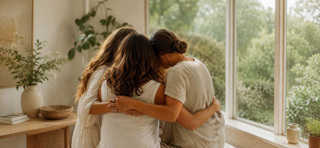 Personas reflexionando sobre relaciones y vínculos emocionales